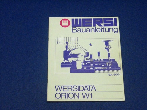 Wersi istruzioni montaggio - istruzioni,