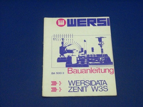 Wersi istruzioni ba500 - wersi, ba500/3